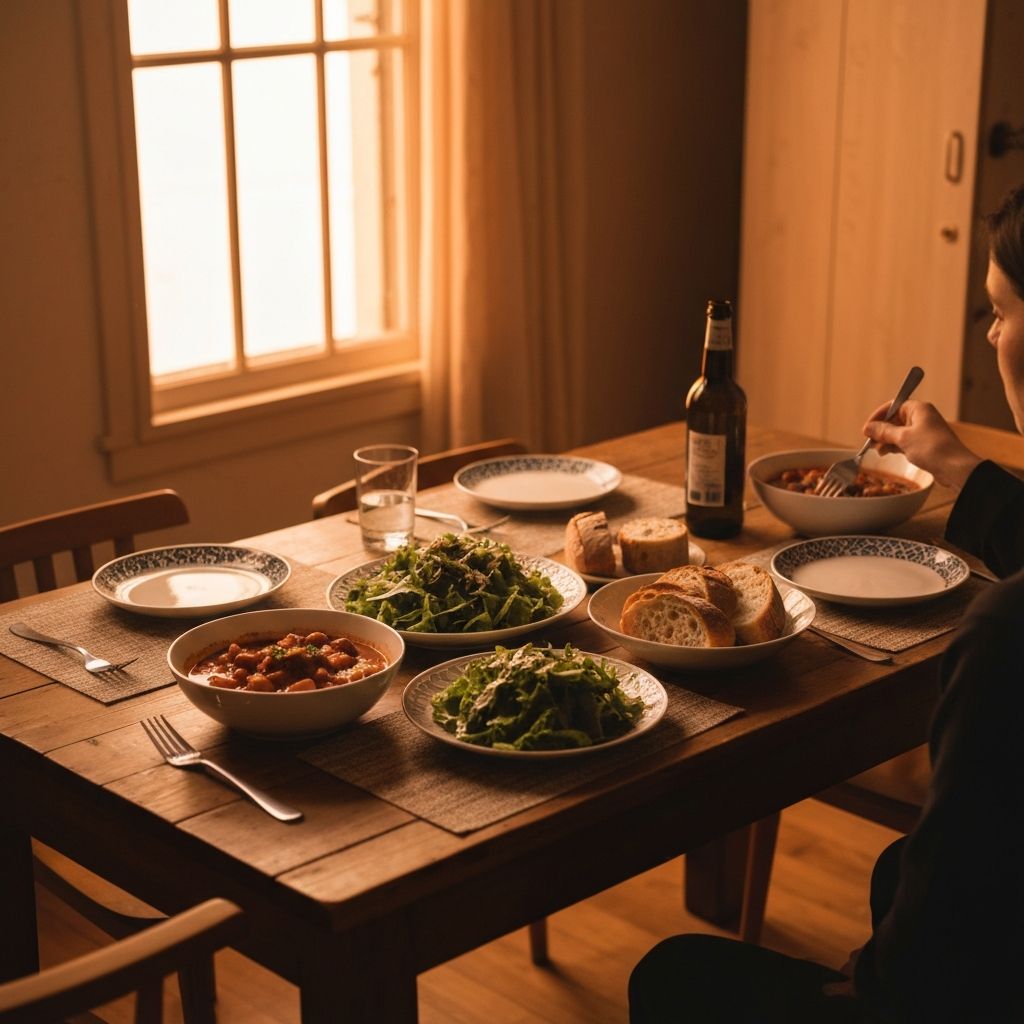 Abendessen Atmosphäre